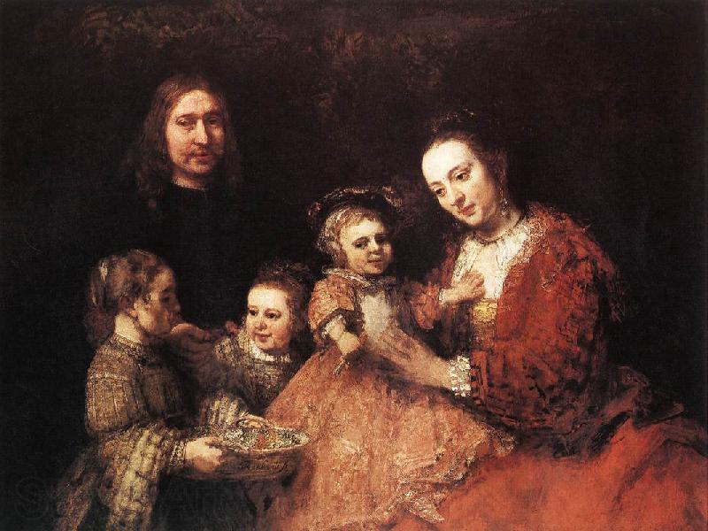 REMBRANDT Harmenszoon van Rijn Family Group Germany oil painting art